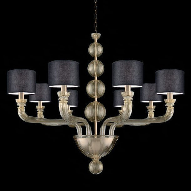 Люстра La Murrina Reve S/8 gold black