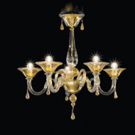 Потолочная люстра Sylcom Dolfin 1380/5 D CR.ORO