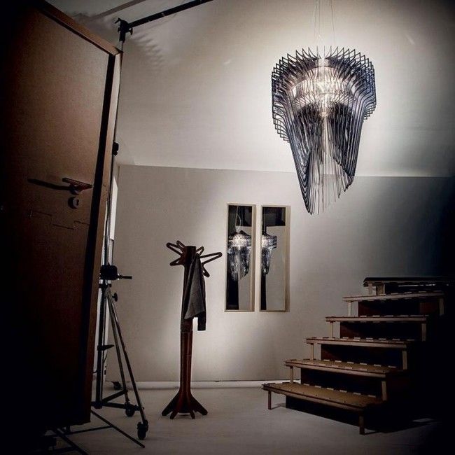 Подвесной светильник Slamp Aria SUSPENSION BLACK ARI84SOS0004T_000 Подвесной светильник Slamp Aria SUSPENSION BLACK ARI84SOS0004T_000