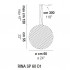 Подвесной светильник Vistosi Rina SP 60 D1 E27 BC/MU NI Подвесной светильник Vistosi Rina SP 60 D1 E27 BC/MU NI
