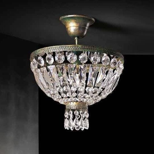 Потолочный светильник Beby Group Empire 1100/1 Green Gold CUT CRYSTAL Потолочный светильник Beby Group Empire 1100/1 Green Gold CUT CRYSTAL