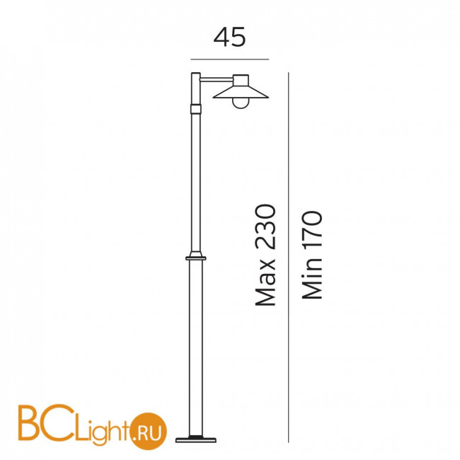 Садово-парковый фонарь Norlys Lund 274B