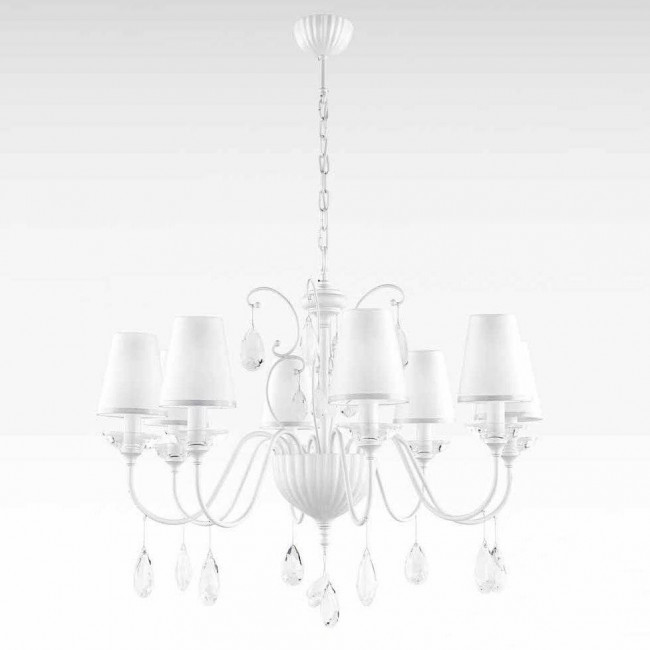 Люстра Beby Group Nuovo Vintage 510/8 Pearled White 316 CUT CRYSTAL