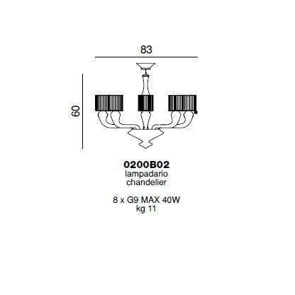 Люстра Beby Group Silver night 0200B02 Light gold Golden Portofino Black Люстра Beby Group Silver night 0200B02 Light gold Golden Portofino Black