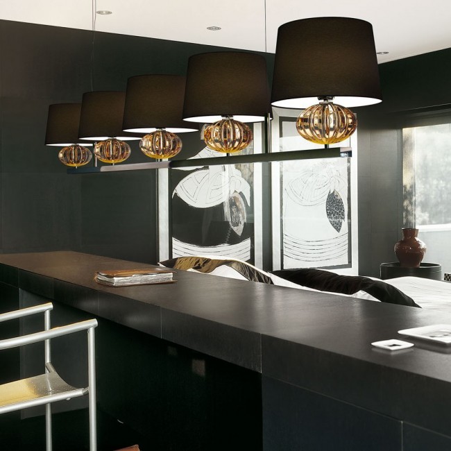 Подвесной светильник Barovier&Toso Matrioska 7097/05/CA/NN Подвесной светильник Barovier&Toso Matrioska 7097/05/CA/NN