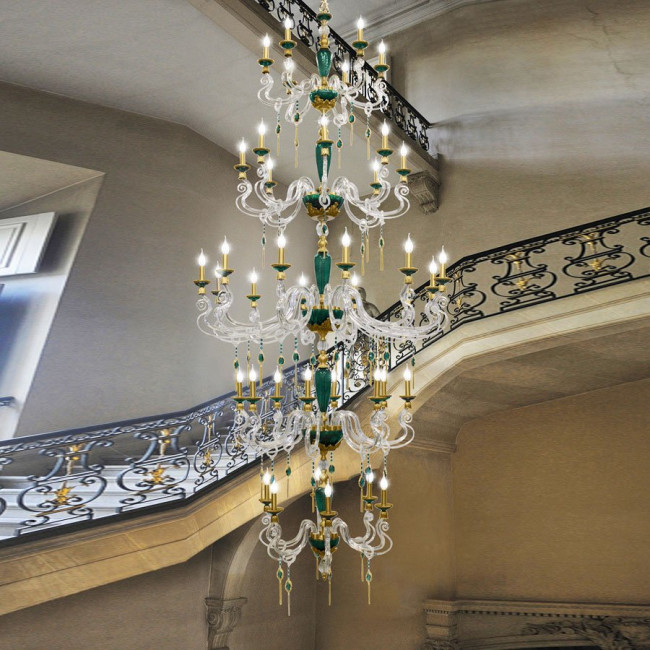 Люстра Euroluce Barocco L28 SUPERLUX SPECIAL EDITION gold Green Люстра Euroluce Barocco L28 SUPERLUX SPECIAL EDITION gold Green