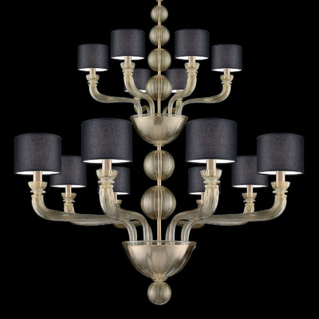 Люстра La Murrina Reve S/8+6 gold black