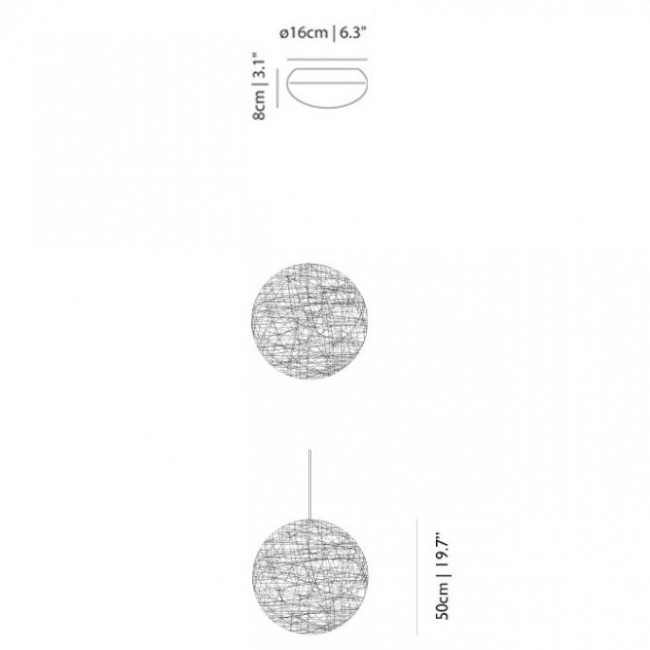 Подвесной светильник MOOOI Random light S 8718282294476