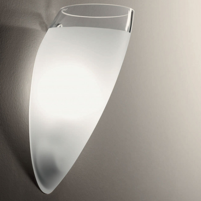 Настенный светильник De Majo PERONI A1 0PERO0A65 frosted+clear Настенный светильник De Majo PERONI A1 0PERO0A65 frosted+clear