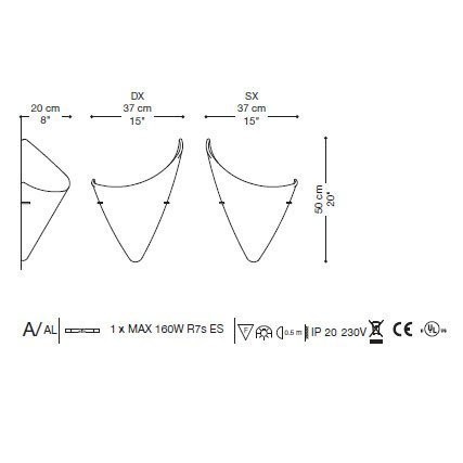 Настенный светильник La Murrina Cormorano A DD-3S Настенный светильник La Murrina Cormorano A DD-3S