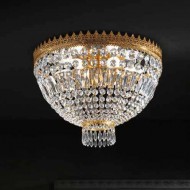 Потолочный светильник Beby Group Empire 1300/3 Light gold CUT CRYSTAL Потолочный светильник Beby Group Empire 1300/3 Light gold CUT CRYSTAL