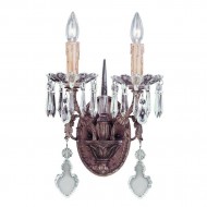 Бра Savoy House Bronze & Crystal 9-34010-2-300 Бра Savoy House Bronze & Crystal 9-34010-2-300