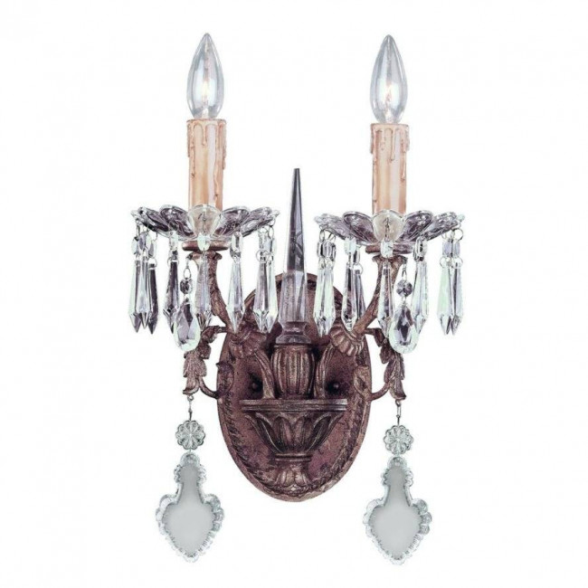 Бра Savoy House Bronze & Crystal 9-34010-2-300 Бра Savoy House Bronze & Crystal 9-34010-2-300