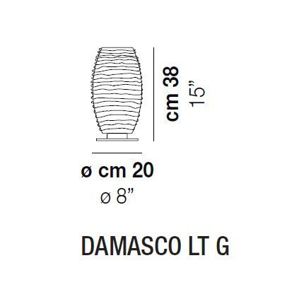 Настольная лампа Vistosi Damasco LT G E27 CR/TO NI Настольная лампа Vistosi Damasco LT G E27 CR/TO NI