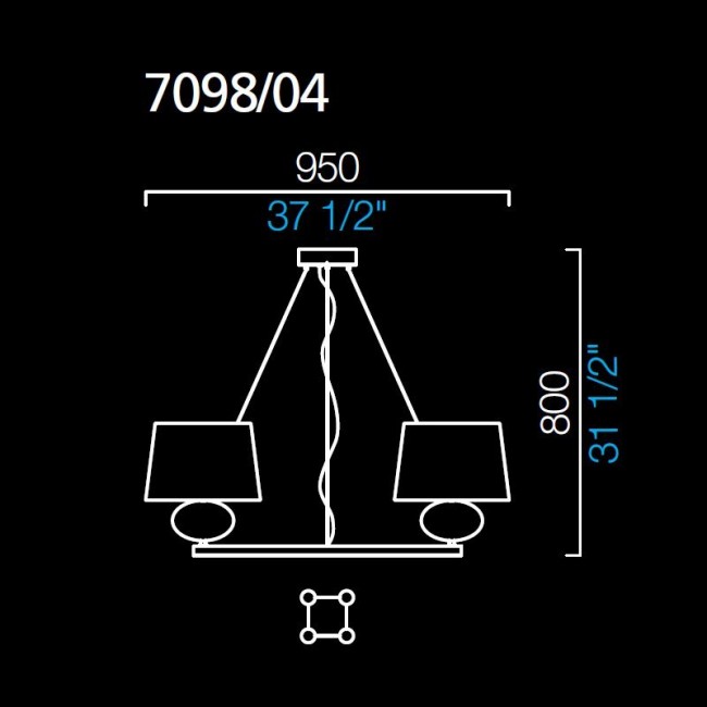 Подвесной светильник Barovier&Toso Matrioska 7098/04/EL/BB