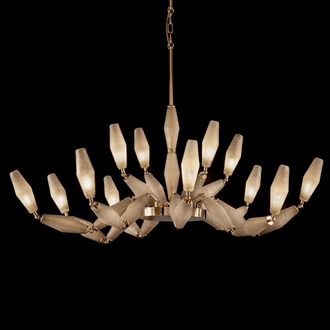 Люстра Euroluce Mov L8+4 gold vintage Люстра Euroluce Mov L8+4 gold vintage