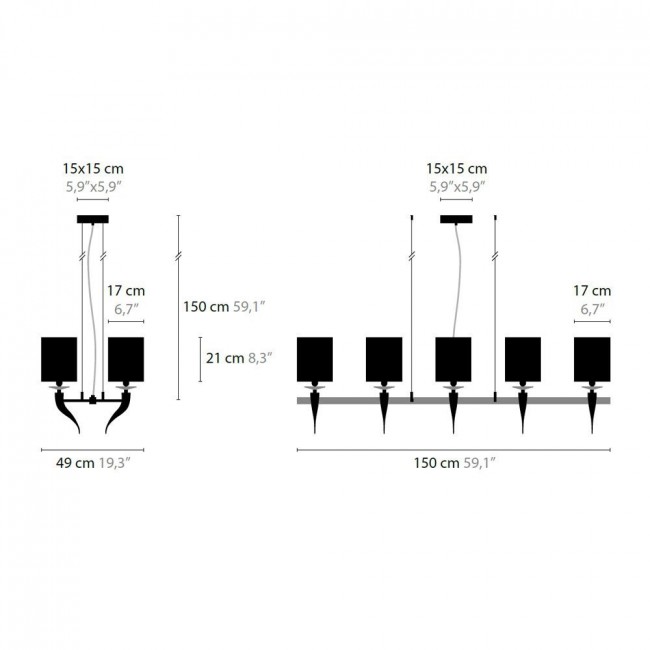Люстра Ilfari Loving Arms H10 11624 02 Black shades Люстра Ilfari Loving Arms H10 11624 02 Black shades