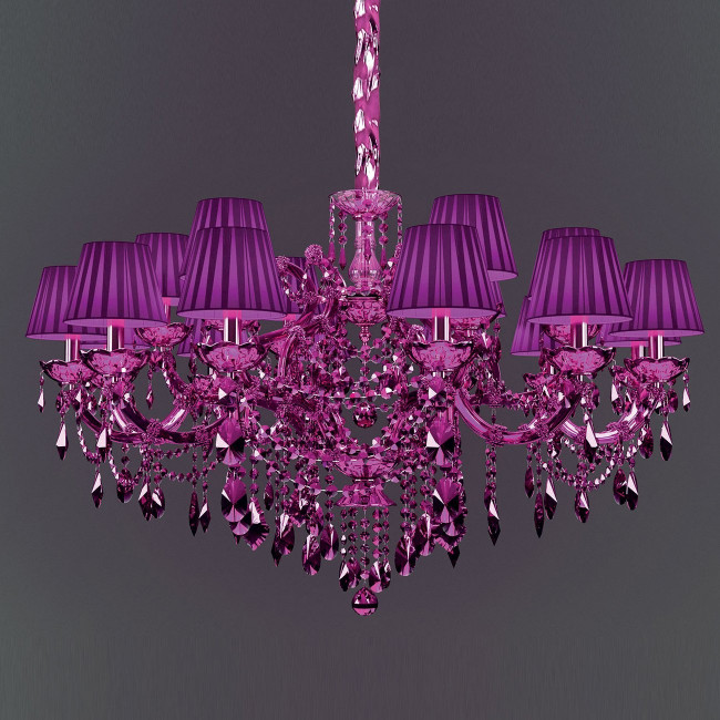 Люстра Masiero Maria Teresa VE 950/18 CG purple