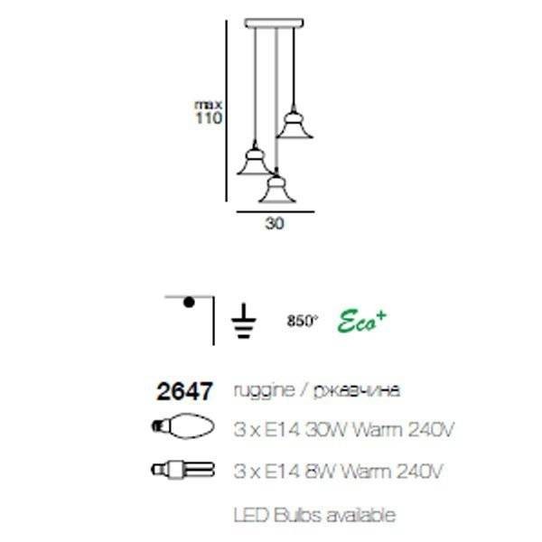 Подвесной светильник Linea Light Mami 2647 Подвесной светильник Linea Light Mami 2647
