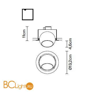 Встраиваемый спот (точечный светильник) Fabbian Beluga Colour D57 F01 03 Встраиваемый спот (точечный светильник) Fabbian Beluga Colour D57 F01 03
