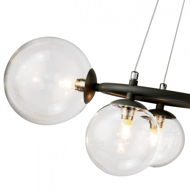 Люстра DeLight Collection wendt KG1202P-9 grey/clear Люстра DeLight Collection wendt KG1202P-9 grey/clear