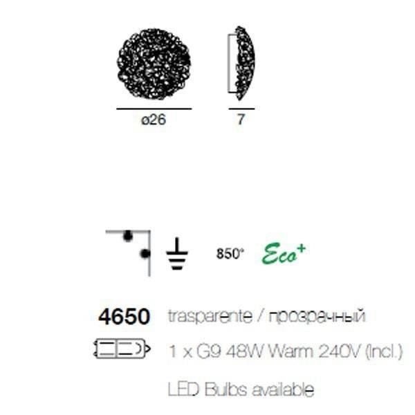 Настенно-потолочный светильник Linea Light Classic collection 4650