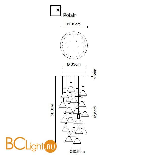Подвесной светильник Fabbian Polair F32 A44 00 Подвесной светильник Fabbian Polair F32 A44 00