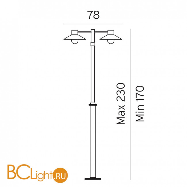 Садово-парковый фонарь Norlys Lund 275GA Садово-парковый фонарь Norlys Lund 275GA
