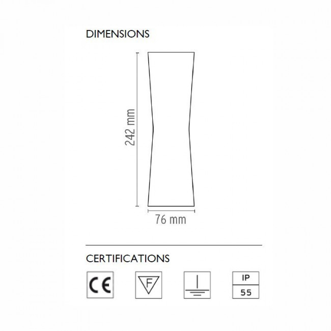 Настенный спот (точечный светильник) Flos Clessidra 20°+20° White F1583009 Настенный спот (точечный светильник) Flos Clessidra 20°+20° White F1583009