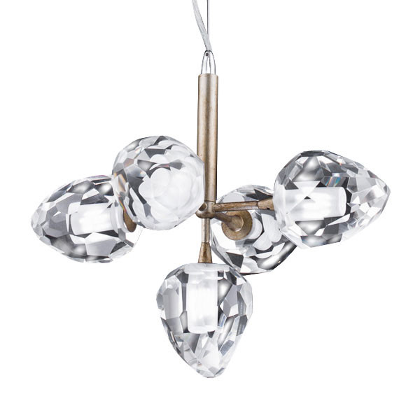 Люстра DeLight Collection On the Rocks P68038M-5 gold Люстра DeLight Collection On the Rocks P68038M-5 gold