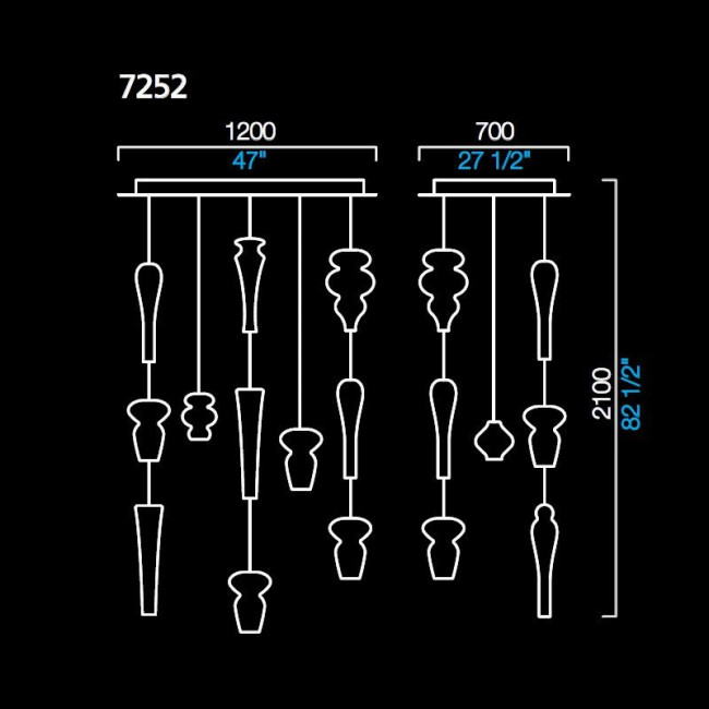 Подвесной светильник Barovier&Toso Mazzodromo 7252/OY Подвесной светильник Barovier&Toso Mazzodromo 7252/OY