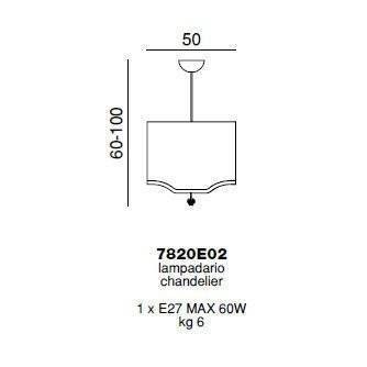 Подвесной светильник Beby Group Pure 7820E02 Chrome Silver Cortina 017 - rose Подвесной светильник Beby Group Pure 7820E02 Chrome Silver Cortina 017 - rose
