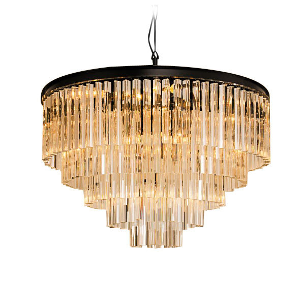 Подвесной светильник DeLight Collection 1920s Odeon KR0387P-10A black/amber