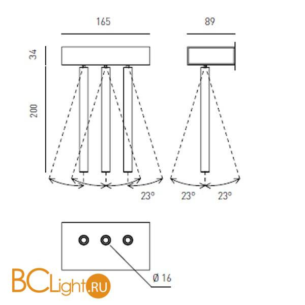 Бра Axo light Virtus VIRTUS WALL LAMP 101 07