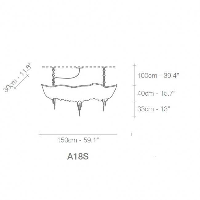 Подвесной светильник Terzani Atlantis A18S E7 C8 Подвесной светильник Terzani Atlantis A18S E7 C8