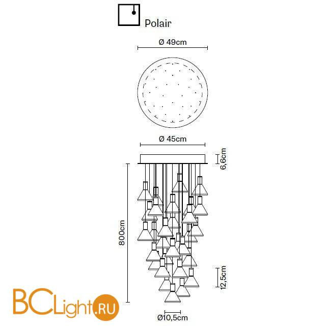 Подвесной светильник Fabbian Polair F32 A45 00 Подвесной светильник Fabbian Polair F32 A45 00