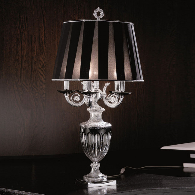 Настольная лампа Euroluce Mercurio LG5 clear black