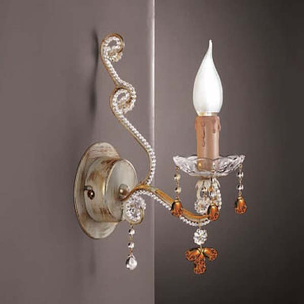 Бра Renzo Del Ventisette "Sinuosa" A 13729/1 Perlinato DEC. 062 + ORO Бра Renzo Del Ventisette "Sinuosa" A 13729/1 Perlinato DEC. 062 + ORO