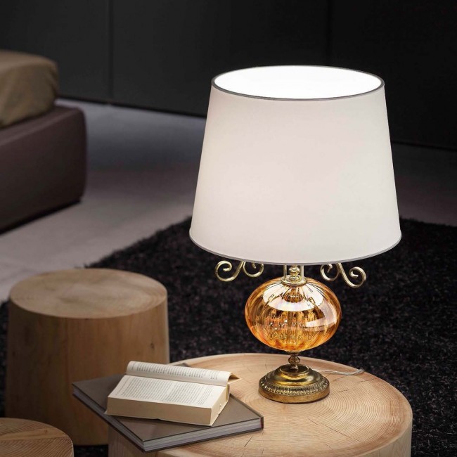 Настольная лампа Masiero Antika TL1 G /G16/ SAT/40/WH