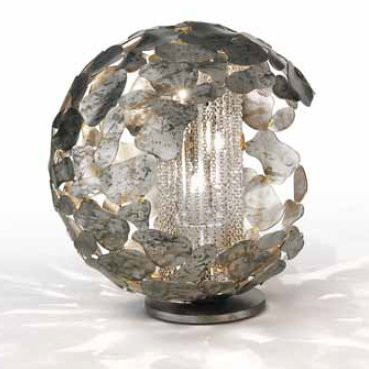 Настольная лампа IDL Twister 509/3L silver corten with chromed chains Настольная лампа IDL Twister 509/3L silver corten with chromed chains