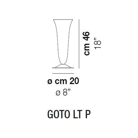 Настольная лампа Vistosi Goto LT P E27 BC Настольная лампа Vistosi Goto LT P E27 BC