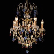 Люстра Beby Group Fruit 110/5 Gold Paint multi murano Люстра Beby Group Fruit 110/5 Gold Paint multi murano