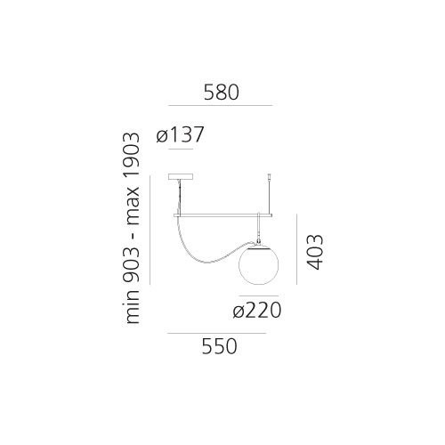 Подвесной светильник Artemide nh 1273010A