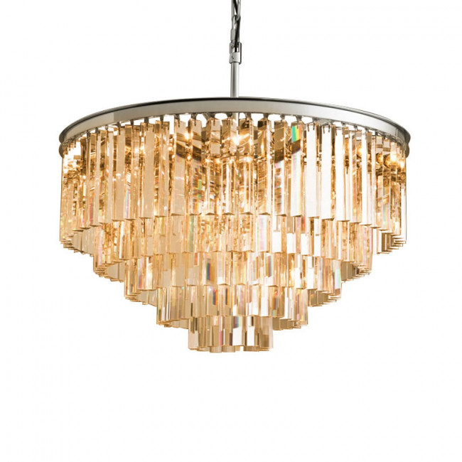 Подвесной светильник DeLight Collection 1920s Odeon KR0387P-10A chrome/amber