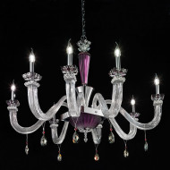 Люстра Euroluce Museum L8 Shiny silver amethyst