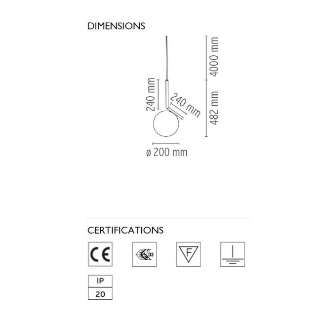 Подвесной светильник Flos IC Lights S1 Chrome F3175057 Подвесной светильник Flos IC Lights S1 Chrome F3175057
