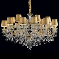Люстра Masiero Maria Teresa VE 950/18 MT CUT CRYSTAL BRILL/12/GD
