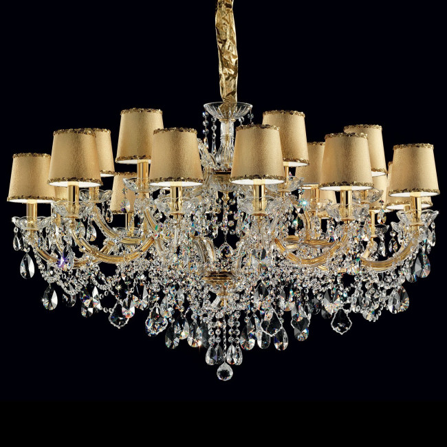 Люстра Masiero Maria Teresa VE 950/18 MT CUT CRYSTAL BRILL/12/GD Люстра Masiero Maria Teresa VE 950/18 MT CUT CRYSTAL BRILL/12/GD