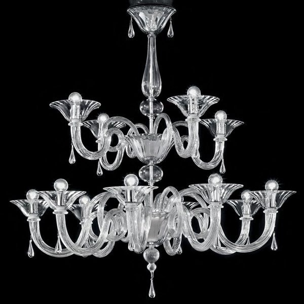 Потолочная люстра Sylcom Dolfin 1380/8+4 K CR.CR Потолочная люстра Sylcom Dolfin 1380/8+4 K CR.CR