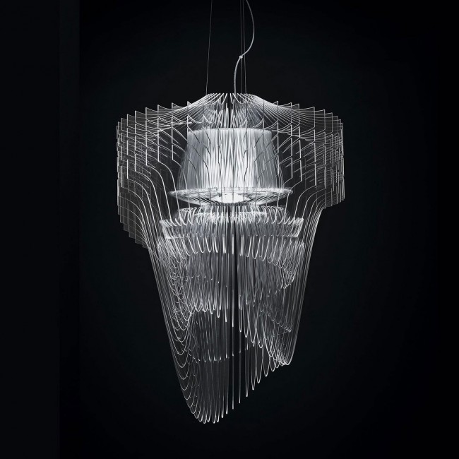 Подвесной светильник Slamp Aria SUSPENSION M TRANSP ARI84SOS0002T_000 Подвесной светильник Slamp Aria SUSPENSION M TRANSP ARI84SOS0002T_000